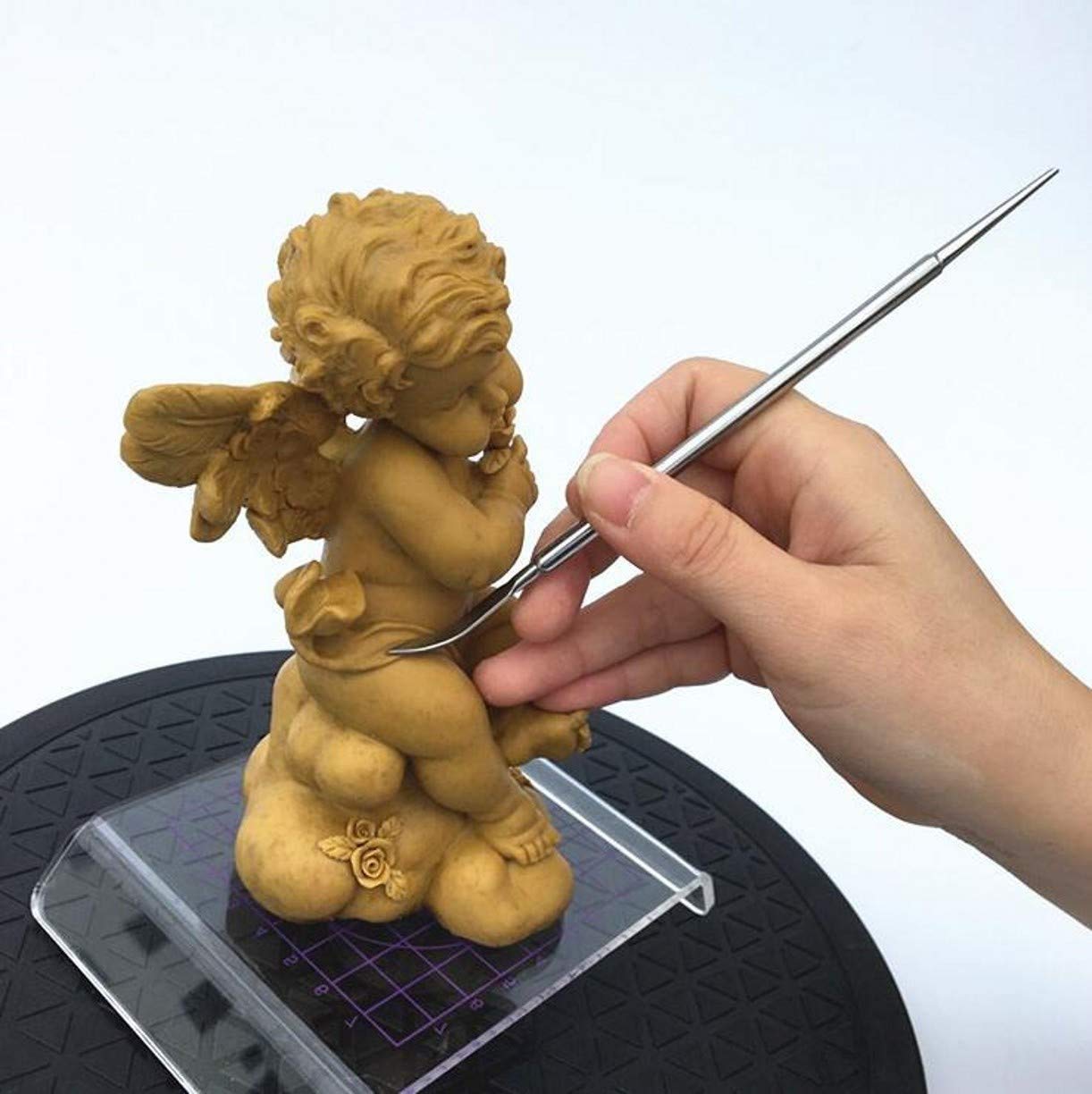 Zhongjiuyuan Pottery Clay Modeling Tools Set - 12-Piece Carving & Sculpting Kit with Detail Needles for Ceramic, Polymer Clay & DIY Crafts - Perfect for Artists, Hobbyists & Handmade Pottery Projects