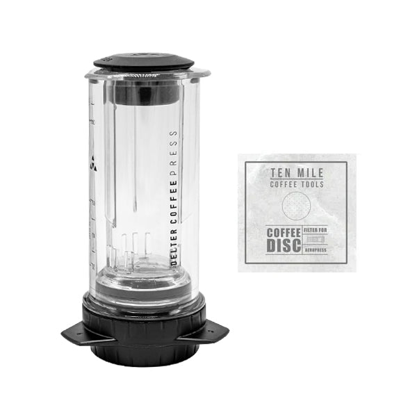 Delter Complete Starter Bundle for Coffee Lovers - Premium Espresso & Pour Over Kit with Travel Case - Perfect for Home, Office & Camping Brewing