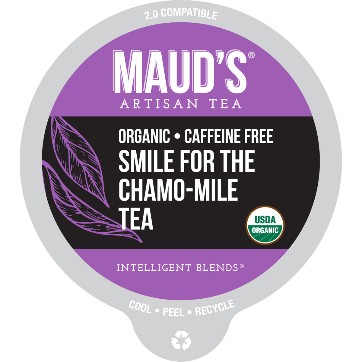 Organic Chamomile Lavender Tea Pods by Maud's - Relaxing Herbal Tea for Stress Relief & Better Sleep - Perfect for Evening Relaxation & Meditation