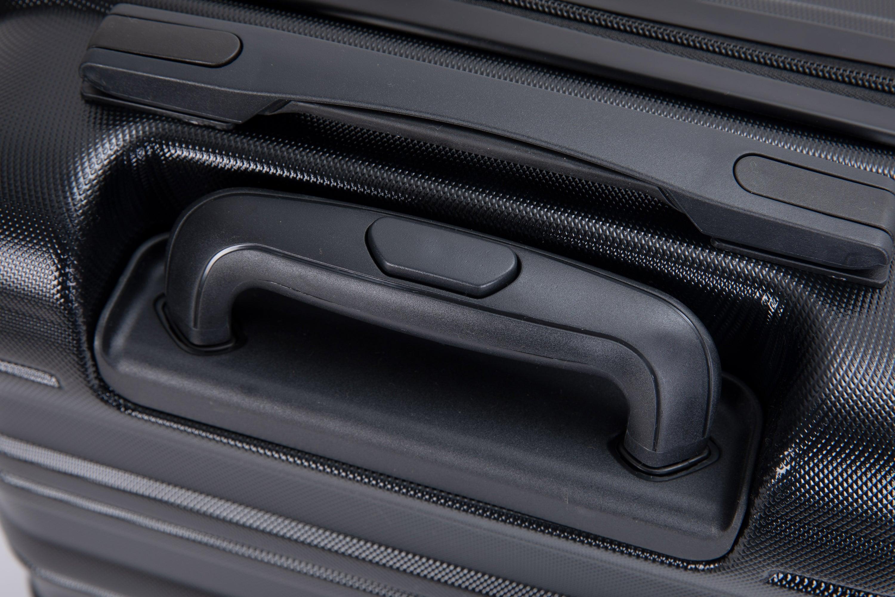 TSA Approved 18.5 Inch Carry On Luggage - Hard Shell Spinner Suitcase with 360° Wheels for Air Travel | Airline Compliant Cabin Bag | Perfect for Business Trips & Weekend Getaways (Black)