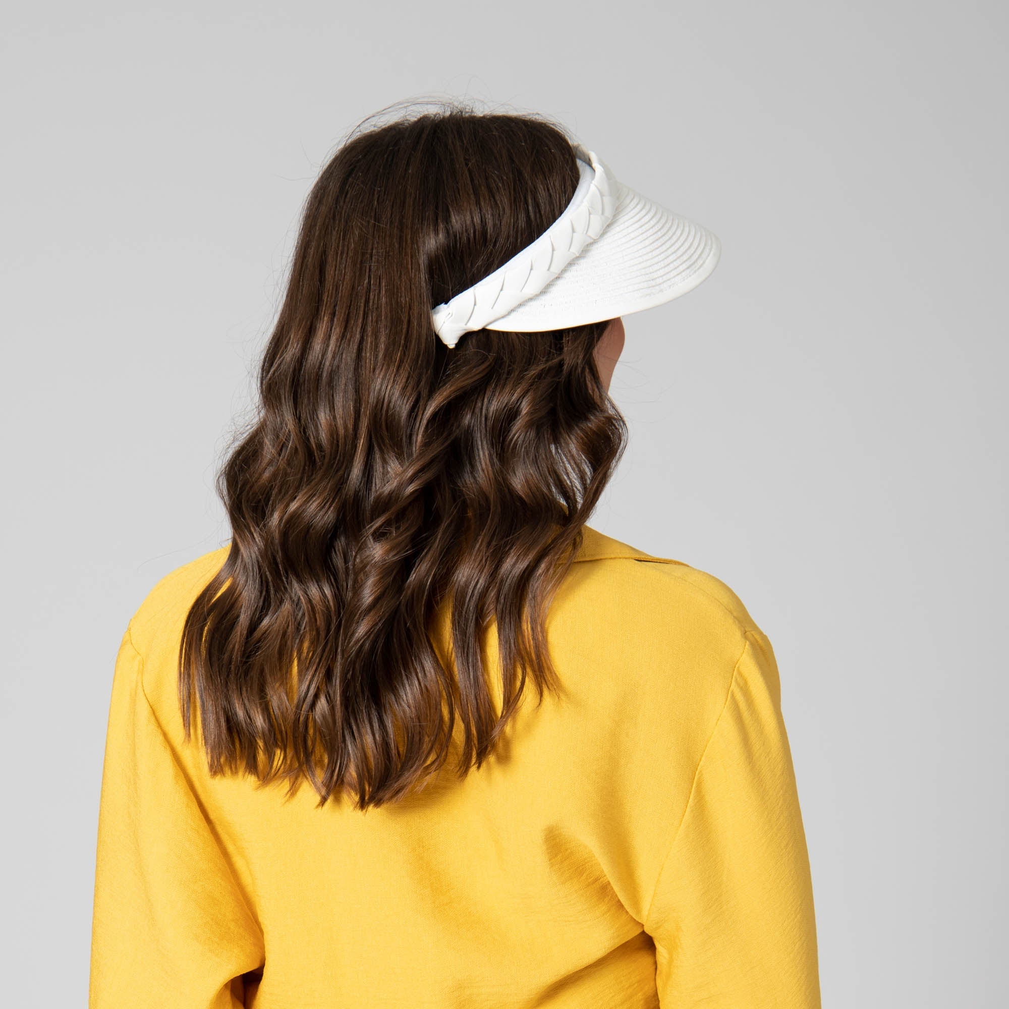 Looker Visor for Women - Ultrabraid Visor with Faux Braided Band - Perfect for Running, Tennis & Outdoor Sports