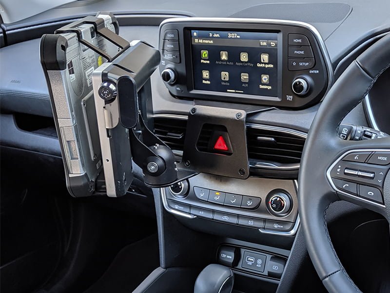 Premium InDash Mount for Hyundai Santa Fe (2019-2023) - Secure Phone Holder for Car Dashboard - Perfect for GPS Navigation & Hands-Free Driving
