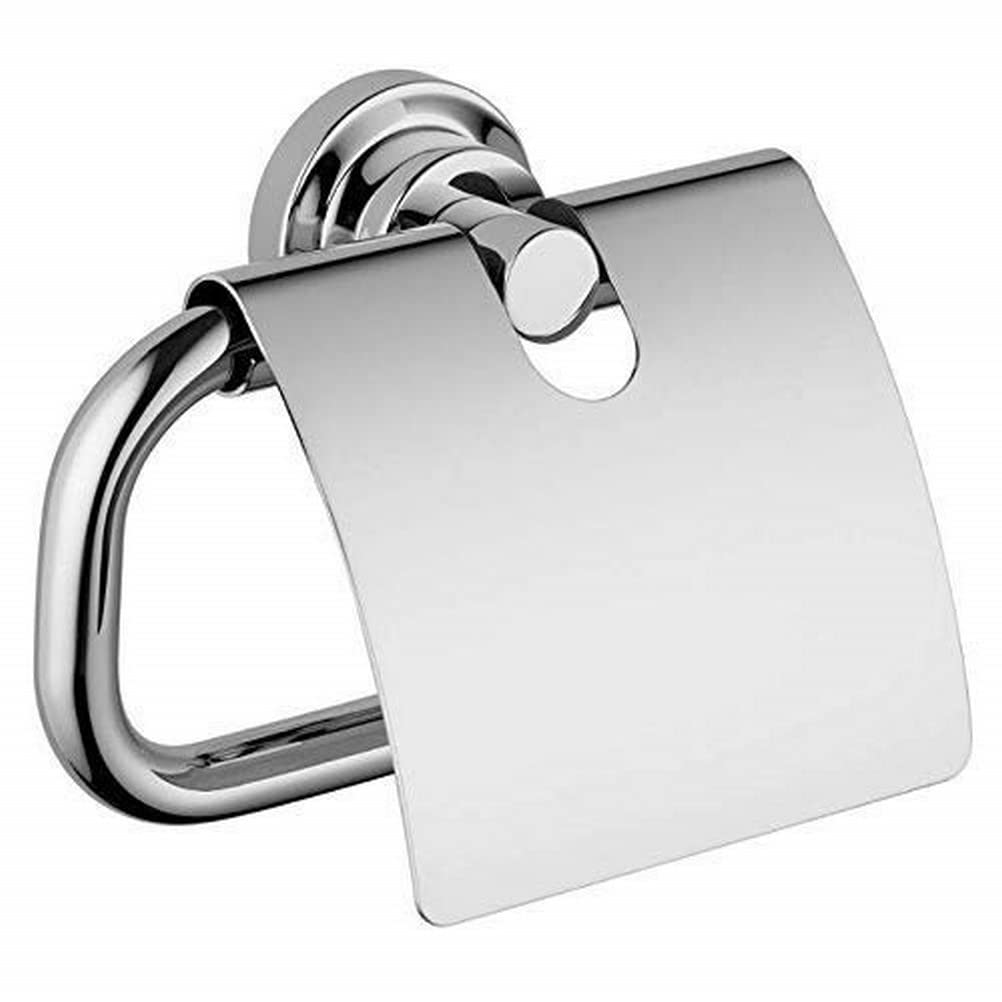 Axor 41738000 Citterio Chrome Toilet Paper Holder - Modern Bathroom Tissue Roll Dispenser for Home & Hotel Use