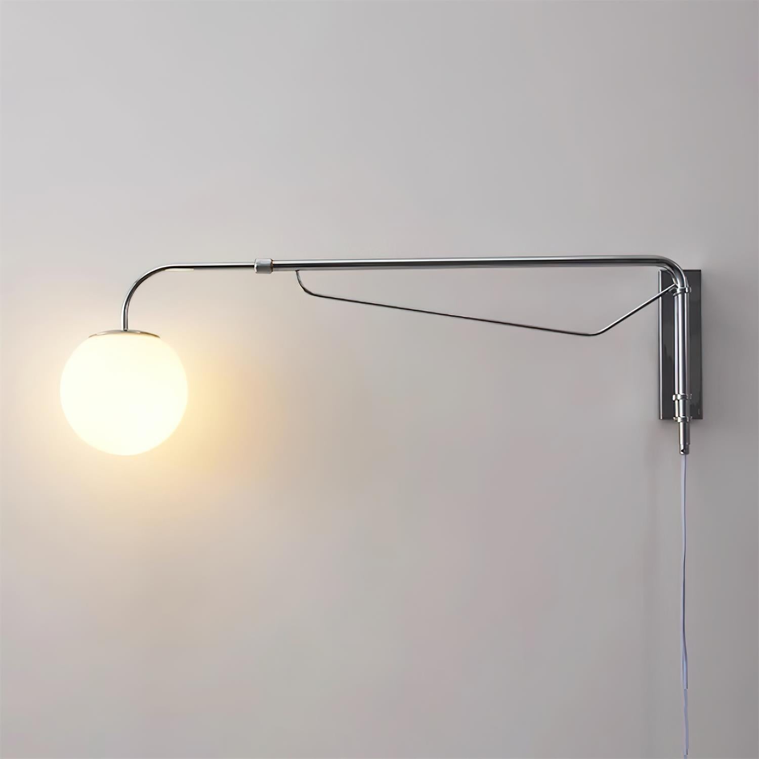 Balin Plug In Wall Lamp - Modern USB Night Light for Bedroom, Nursery, Hallway - Dimmable LED Sconce with Touch Control