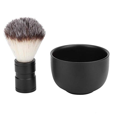Premium Men's Shaving Kit - Stainless Steel Bowl & Beard Brush for Wet Shaving & Grooming at Home