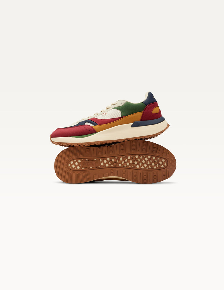 Odaje Anael Navy Ecru Sneakers - Comfortable Casual Shoes for Women | Perfect for Walking, Running & Everyday Wear