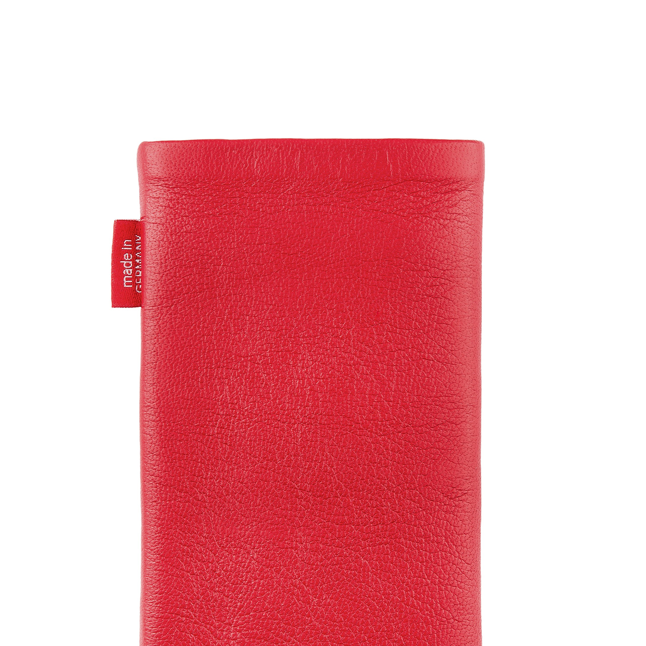 Custom Leather Sleeve for Google Pixel XL - Premium Nappa Leather with Microfiber Lining for Screen Cleaning | Perfect for Travel & Daily Use