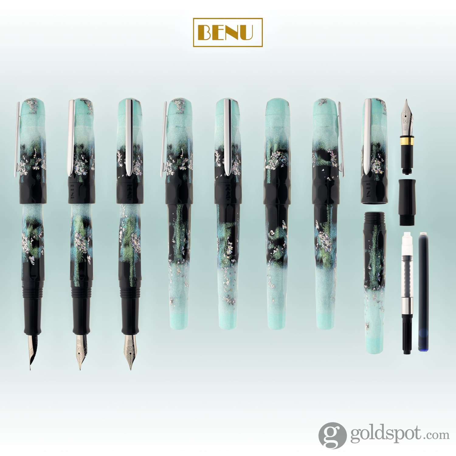 Benu Talisman Fountain Pen - Premium Edelweiss Design Luxury Writing Instrument for Calligraphy, Journaling & Gifts | Elegant Office & Wedding Use