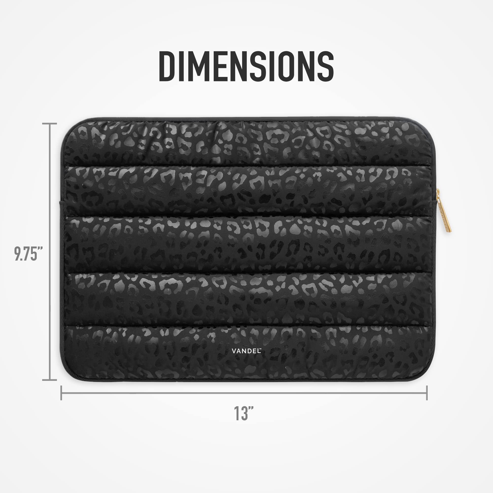 VANDEL Original Puffy Laptop Sleeve Case for 13-14 Inch Laptops - Protective Computer Bag Compatible with MacBook Air 13/Pro 13/Pro 14, iPad Pro 12.9, HP, Dell, ASUS - Perfect for Work, School & Travel