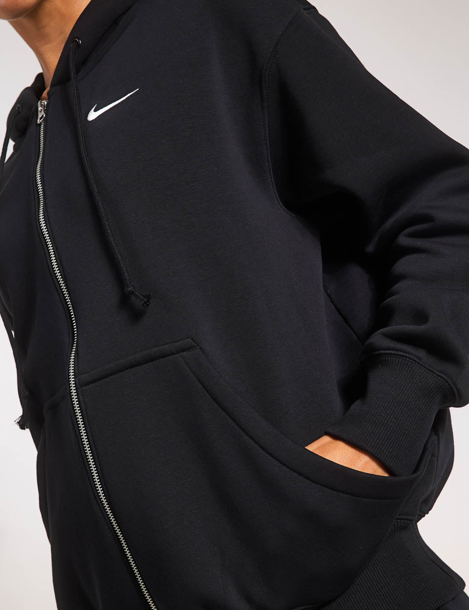 Phoenix Fleece Oversized Hoodie for Women & Men - Soft & Comfortable Sportswear in Black/Sail - Perfect for Gym, Running, and Casual Wear