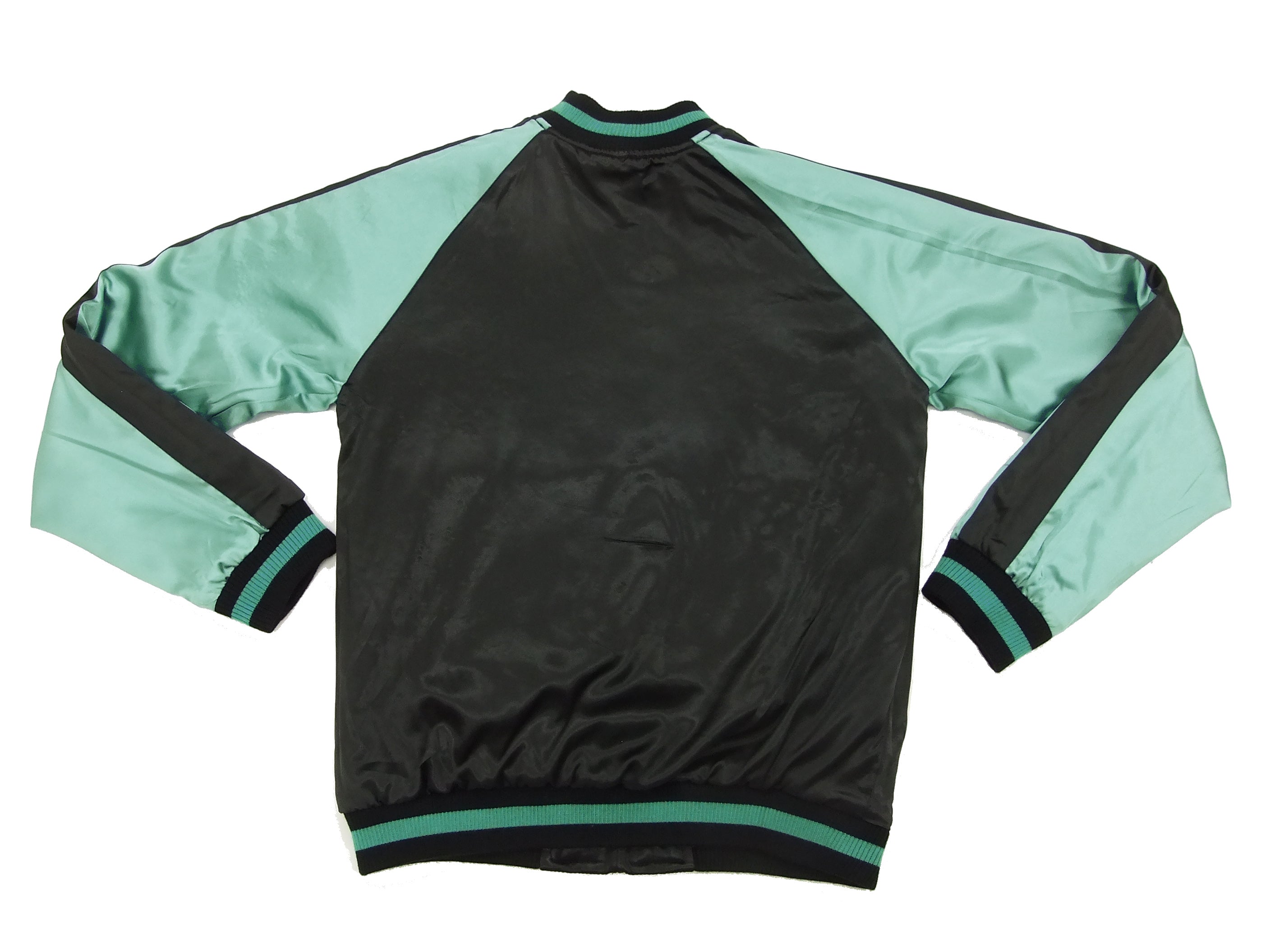 Hanatabi Gakudan Men's Japanese Souvenir Jacket - Vintage Sukajan Bomber with Sumo Wrestling Design SSJ 515 | Perfect for Streetwear, Cosplay & Japanese Culture Enthusiasts