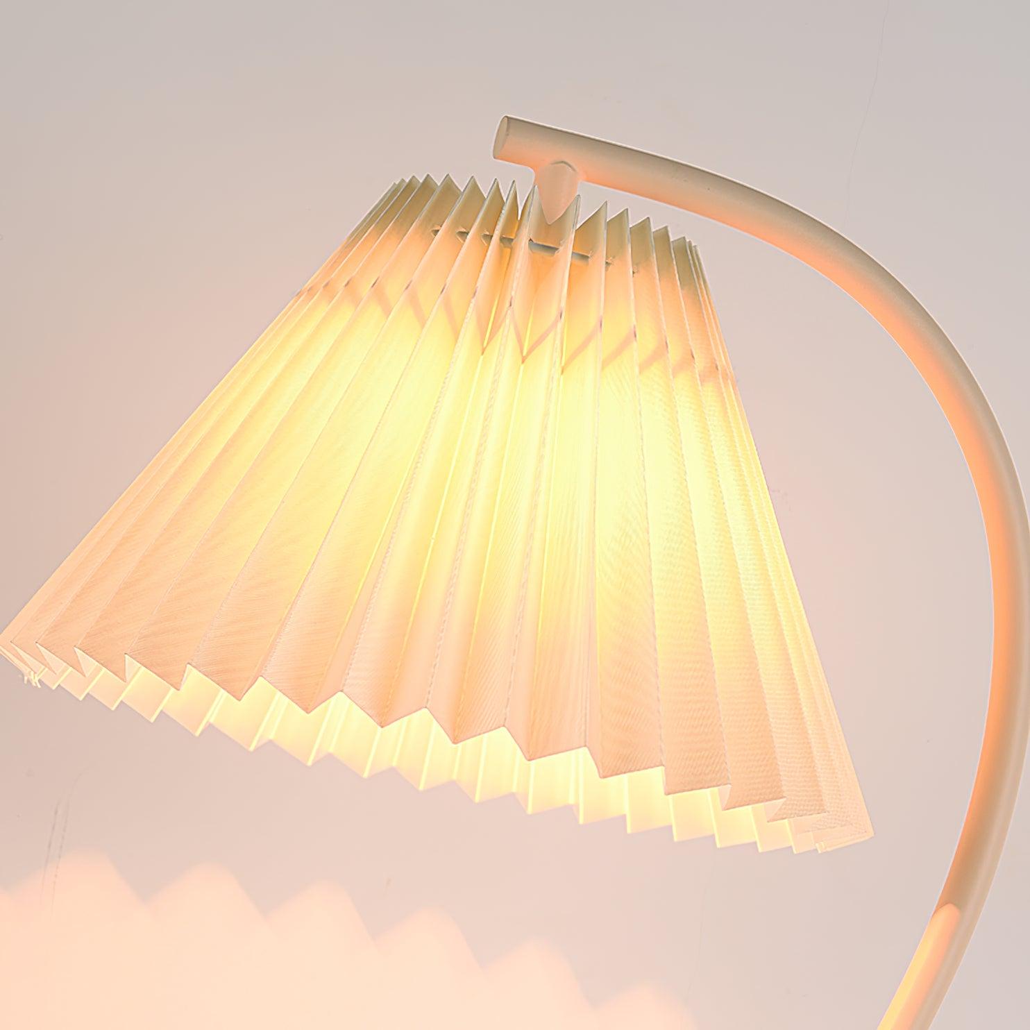Elegant Crescini Pleated Table Lamp - Modern Home & Office Lighting - Perfect for Bedroom, Living Room, and Workspace Decor