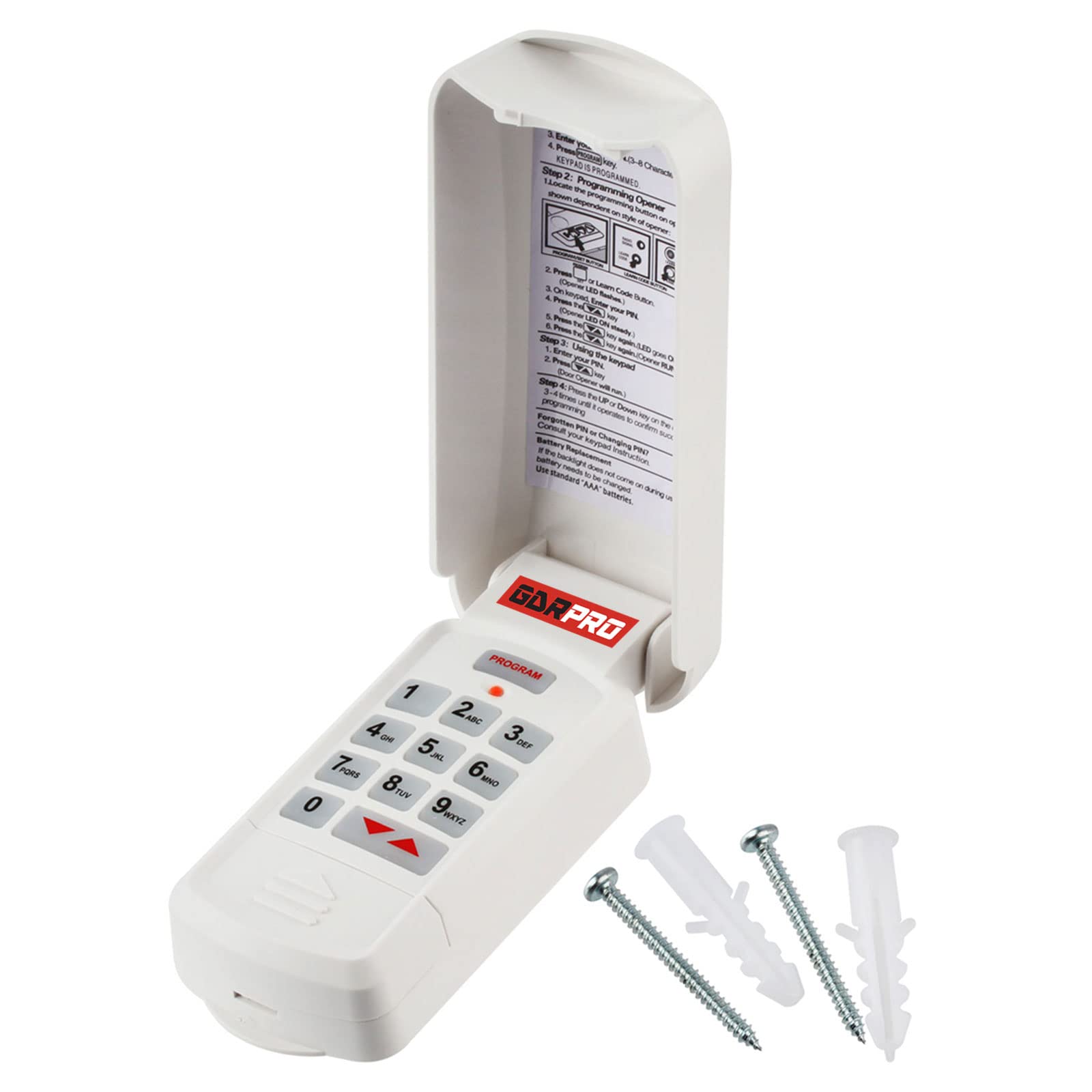 Genie GUK-BX Intellicode Keyless Entry Keypad for Garage Door Openers – Secure & Easy Installation for Home & Business Use