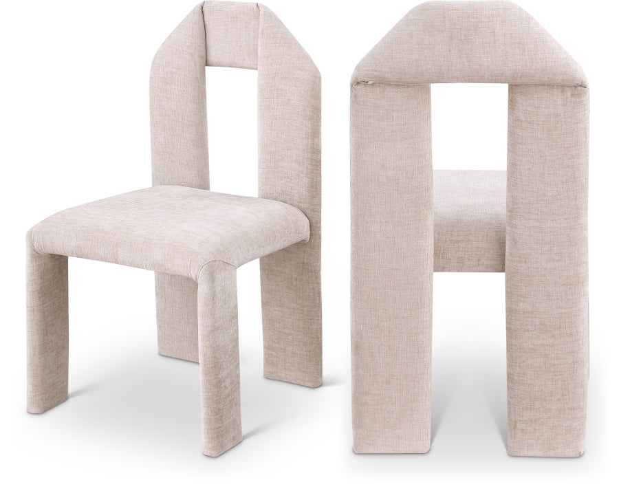 Luxury Bennett Chenille Fabric Dining Chair - Soft & Durable Upholstered Seat for Elegant Home Decor, Kitchen, Dining Room, and Office Use