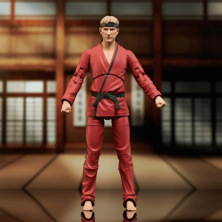 Eagle Fang Johnny Lawrence Deluxe Action Figure - Cobra Kai Karate Kid Collectible Toy for Fans & Display