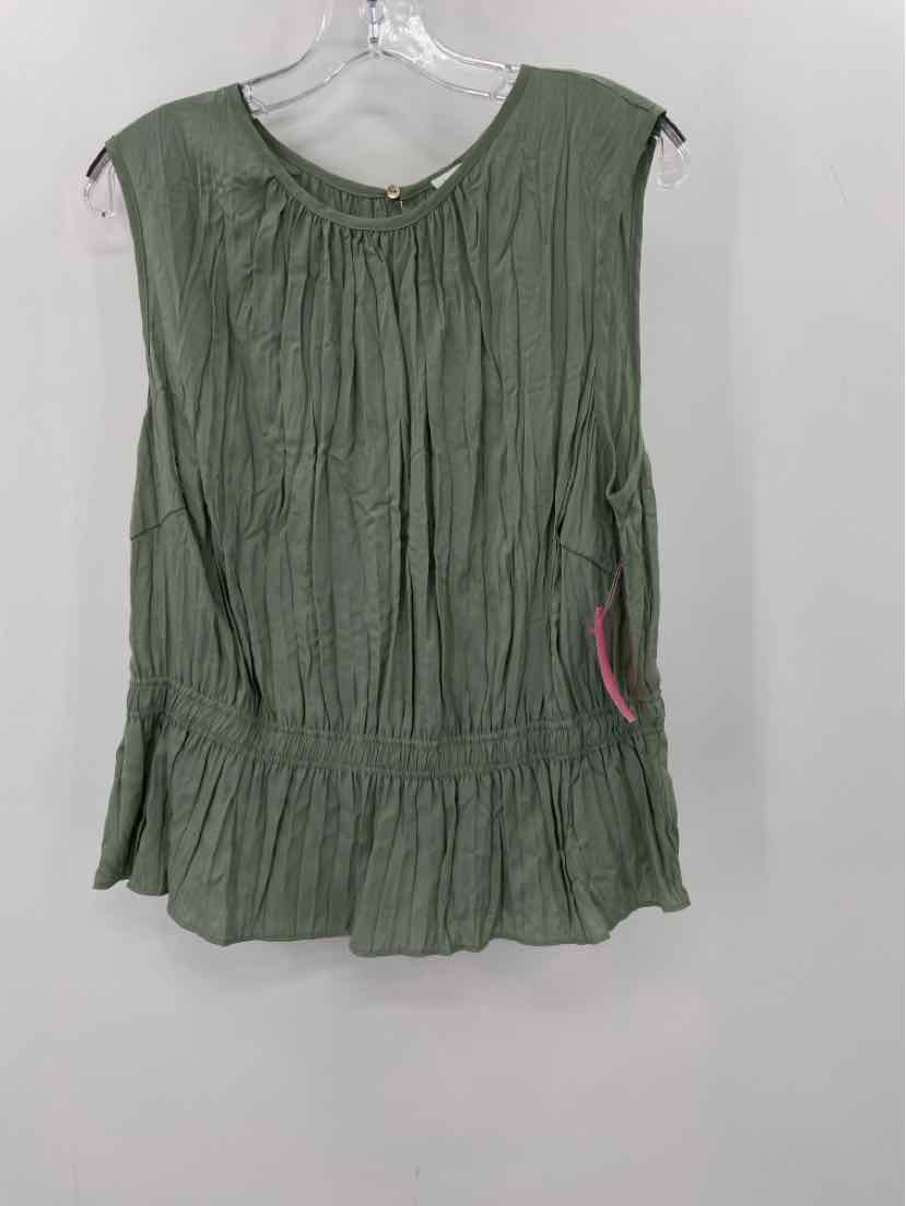 Vintage Green Blouse Size 1X - Eco-Friendly Pre-Owned Women's Top for Casual Wear & Office Outfits