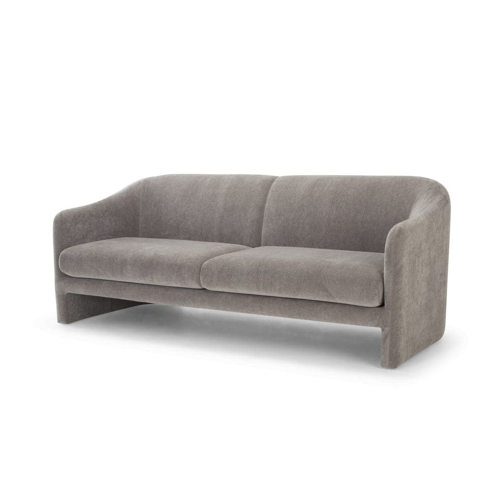 Aksel Modern Sofa - Comfortable 3-Seater Couch for Living Room, Lounge & Office - Stylish Fabric Upholstery with Sturdy Wooden Legs
