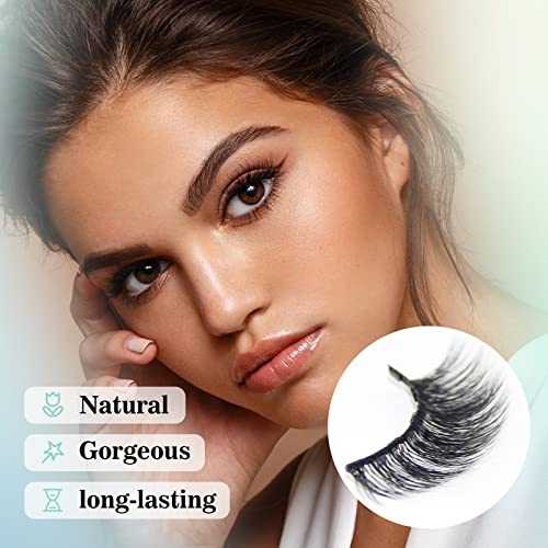 Waterproof 3D Magnetic Eyelashes with Eyeliner Kit - Natural Looking False Lashes for Dramatic Volume - Perfect for Weddings, Parties & Special Occasions