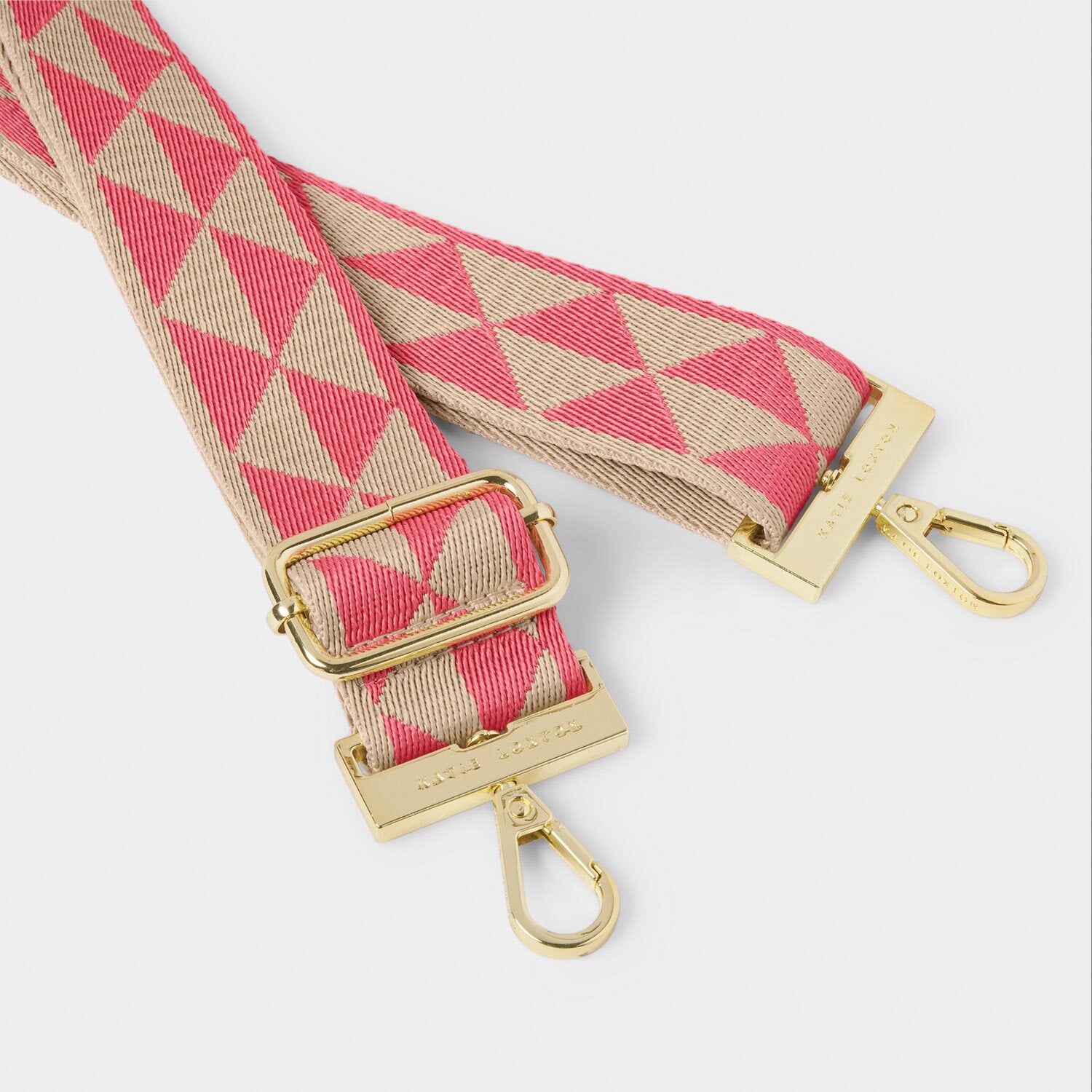 Katie Loxton Coral Geometric Triangle Crossbody Bag with Canvas Strap - Stylish and Lightweight for Everyday Use, Travel, and Casual Outings