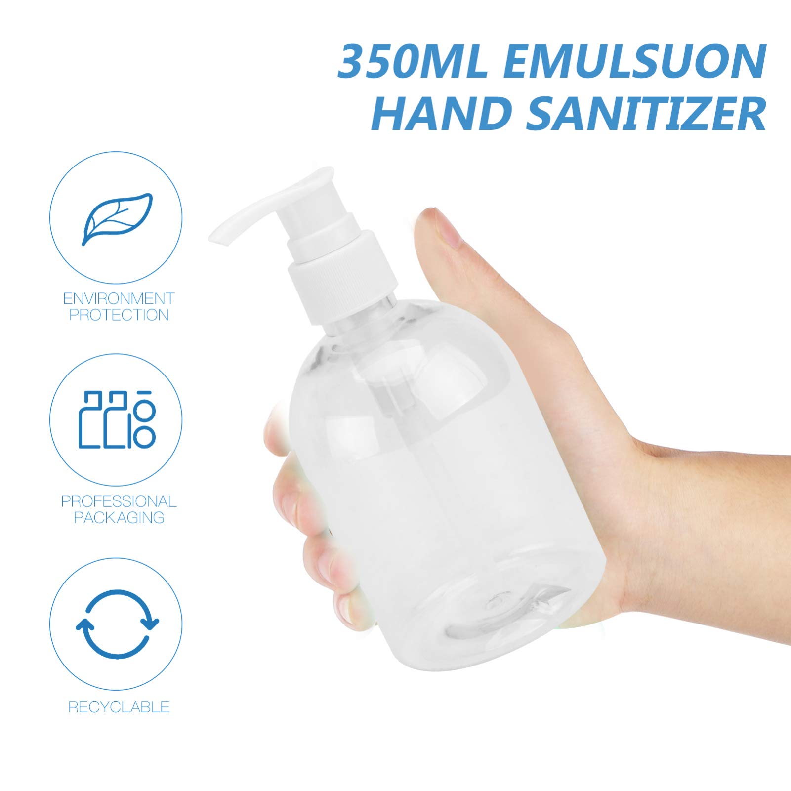 **5-Pack Refillable Travel Bottles for Lotion & Shampoo - 2oz Clear Leak-Proof Mini Containers - TSA Approved Toiletry Bottles for Airplane, Gym, Vacation & Camping Essentials**