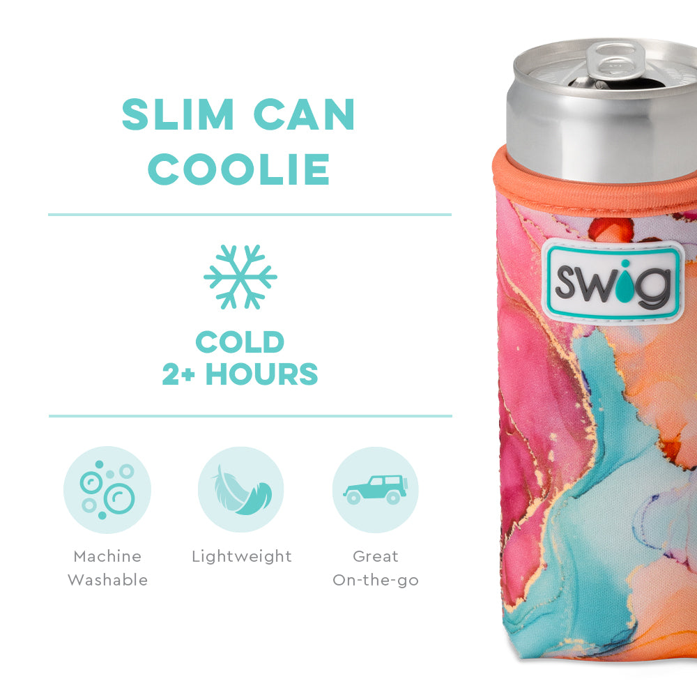 Dreamsicle Slim Can Cooler - Insulated Can Koozie for Beer & Soda - Perfect for Beach, Pool & Outdoor Parties