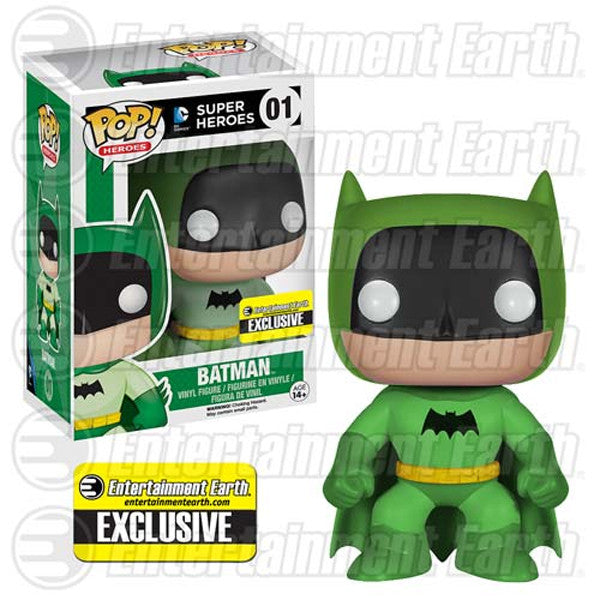 DC Universe Pop! Vinyl Figure - Green Batman 75th Anniversary Rainbow Edition [Entertainment Earth Exclusive] | Collectible Funko Pop for DC Fans, Home Decor & Gift Idea