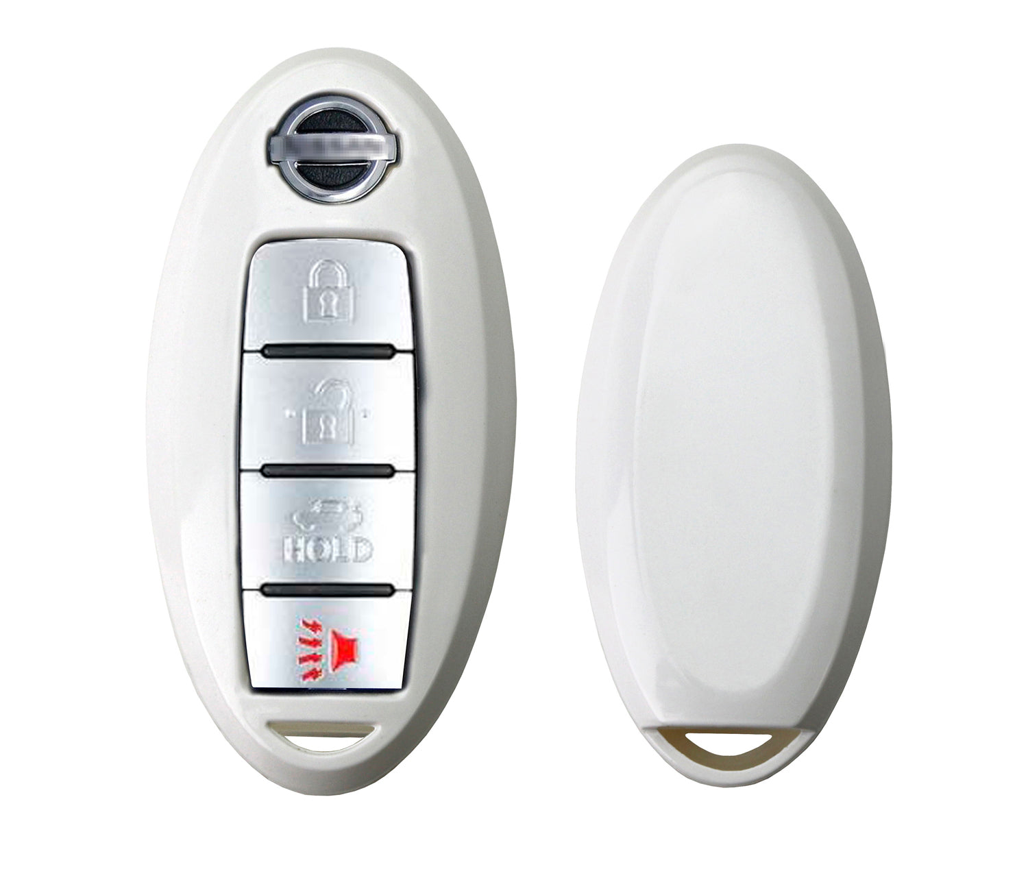 Premium White Smart Key Fob Shell Replacement for Nissan Armada Rogue GT-R Murano - Exact Fit, Durable Protection for Your Car Key (Ideal for Daily Use & Travel)