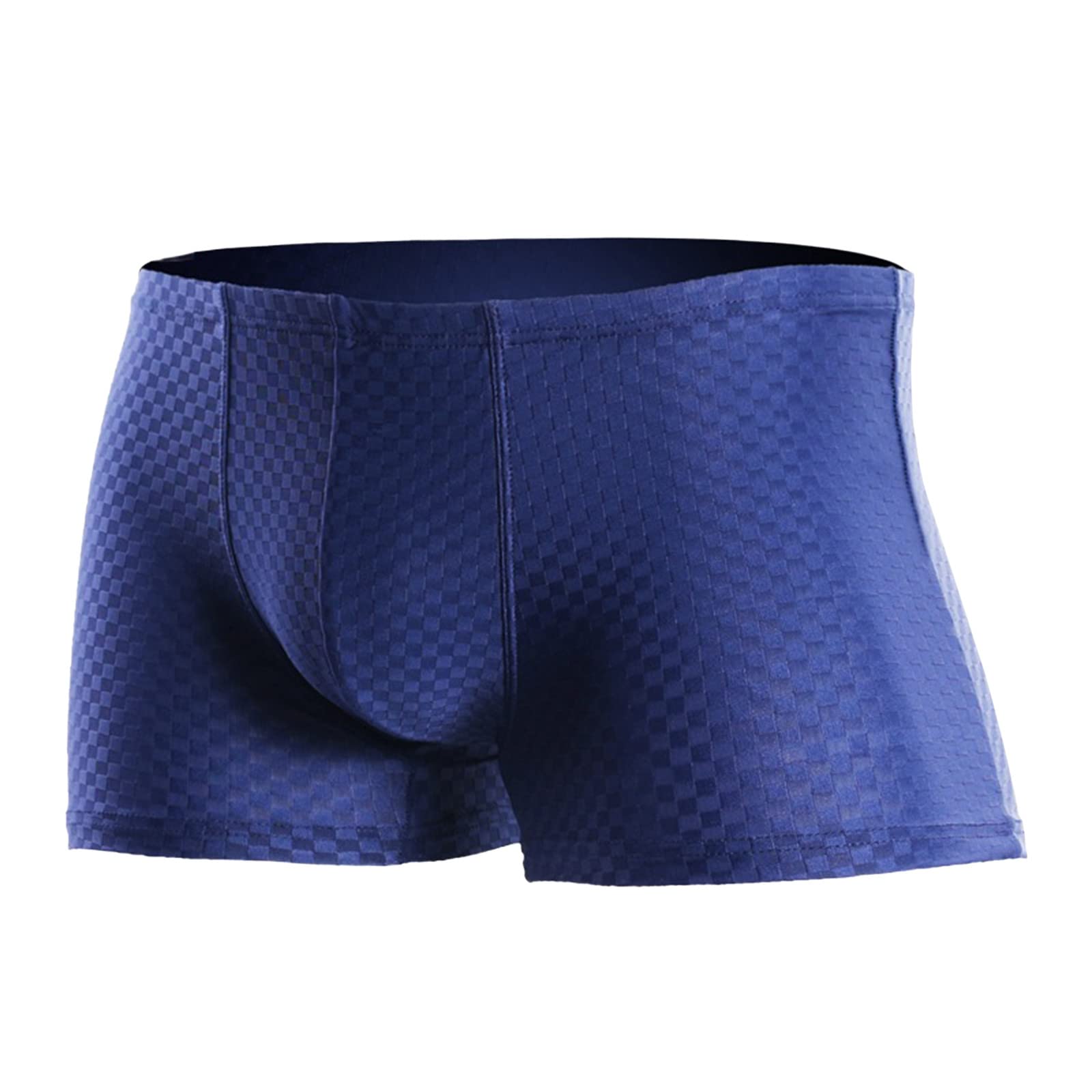 Men's Thin Ice Silk Boxer Briefs - Breathable Soft Bulge Pouch Underwear with Seamless Design for Active Wear | Comfortable Daily & Workout Underpants