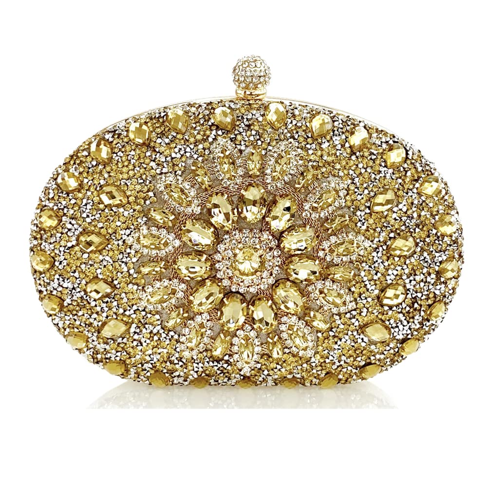 Charming Rhinestone Evening Clutch Purse for Women - Luxury Glitter Wedding Handbag, Bride Wallet, Nude & Multicolor Party Clutch - Perfect for Weddings, Prom, Evening Events & Special Occasions
