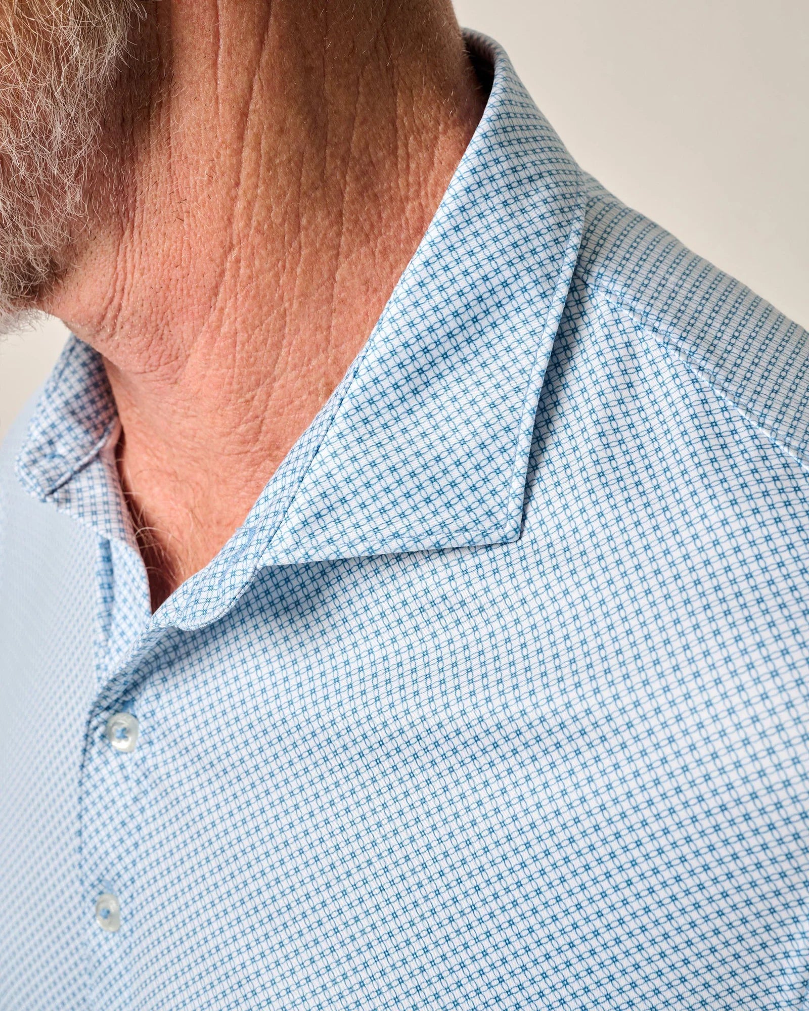 Johnnie O Hex Prep Performance Polo Shirt for Men - Breathable Golf & Casual Wear in Barrels Blue - Perfect for Golf, Tennis & Outdoor Activities