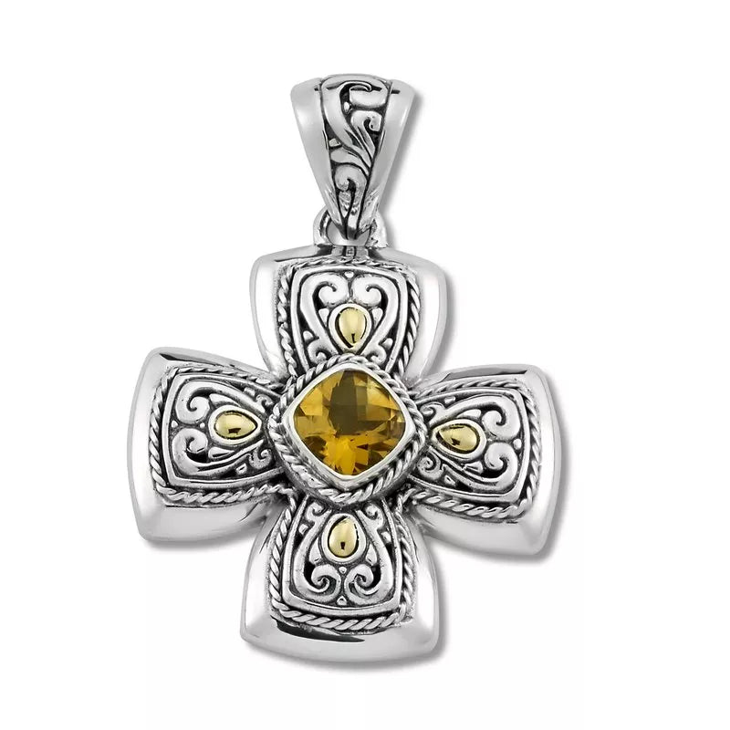 Awu Pendant Citrine Necklace - Natural Gemstone Jewelry for Women | Perfect for Everyday Wear, Gift Giving & Special Occasions
