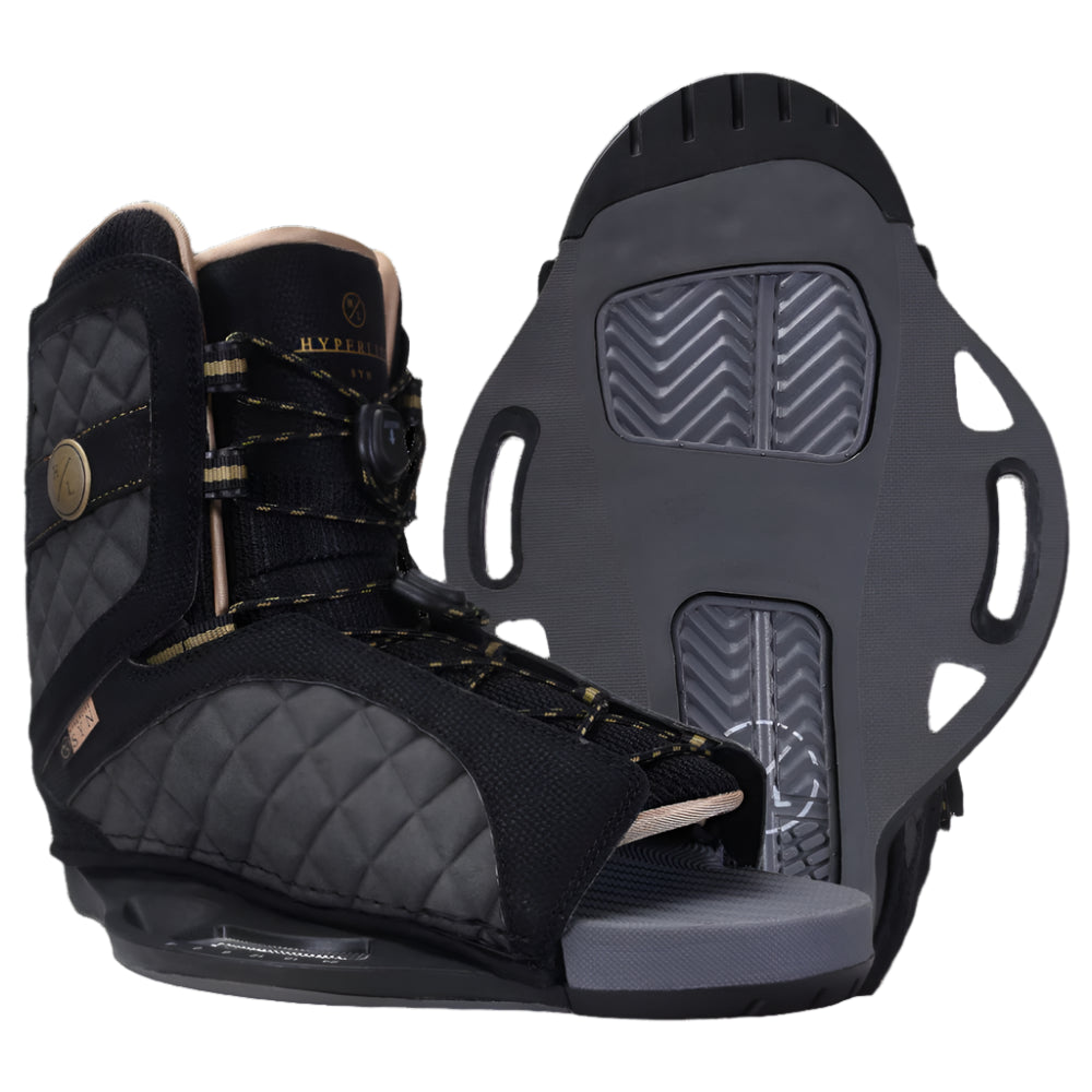 Hyperlite Women's Syn Wakeboard Binding 2025 - Premium Wakeboard Boots for Women, Comfortable & Adjustable Fit - Perfect for Wakeboarding, Water Sports & Boat Activities