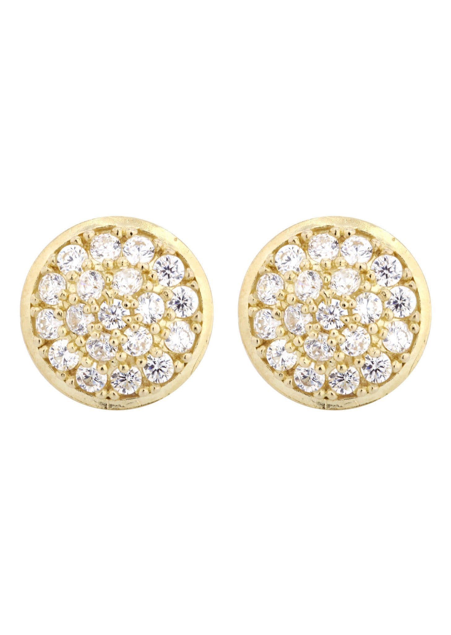 10K Gold Earrings for Men - 1/2 Inch Wide Solid Gold Hoop Earrings | Durable & Hypoallergenic Men's Jewelry for Everyday Wear & Special Occasions