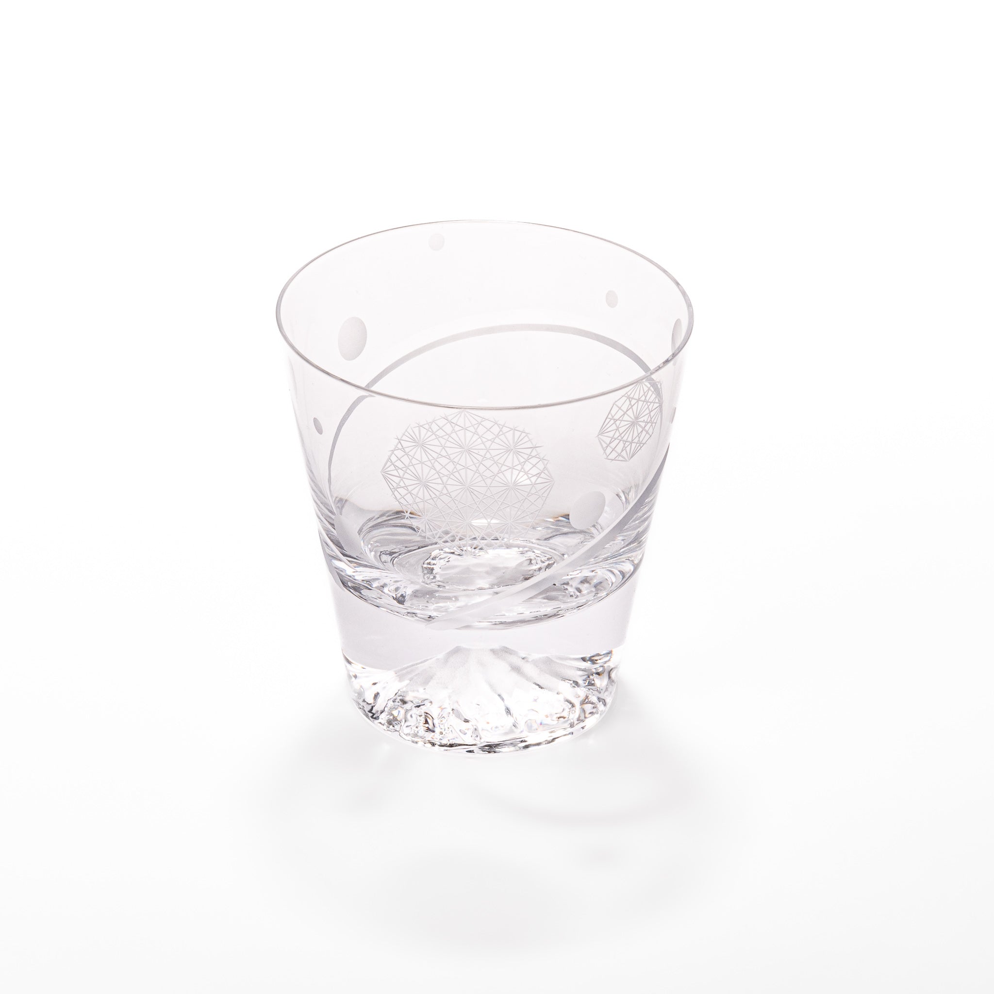 Tajima Mount Fuji Glowing Rocks Glass - Japanese Whiskey Tumbler with LED Base for Cocktails, Barware & Home Decor - Perfect for Parties, Gifts & Nightlight