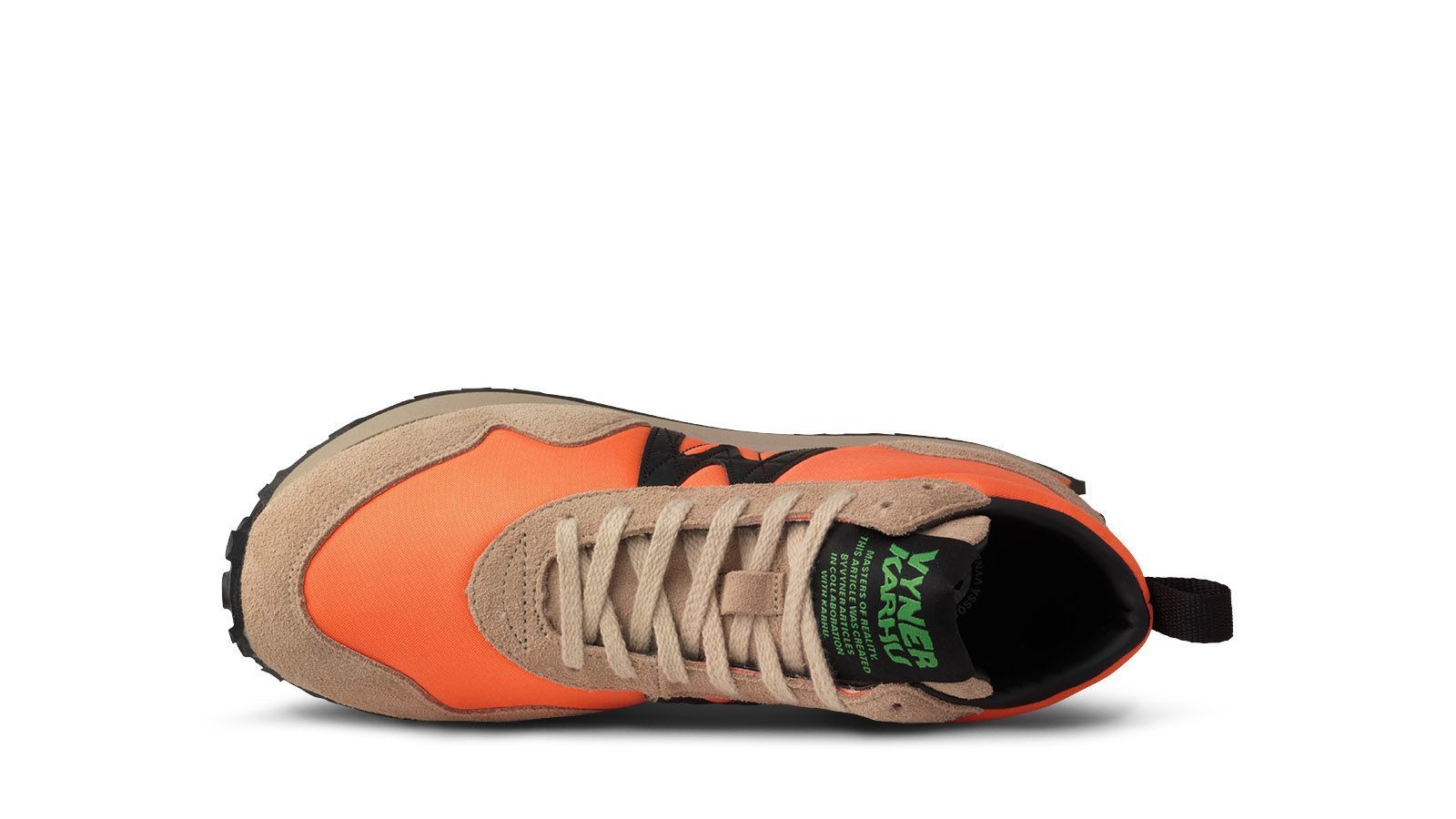 KARHU X VYNER ARTICLES M RUNNER Sneakers - Smoke Gray / Nectarine Colorway | Lightweight Running Shoes for Men | Perfect for Jogging, Gym Workouts & Casual Streetwear