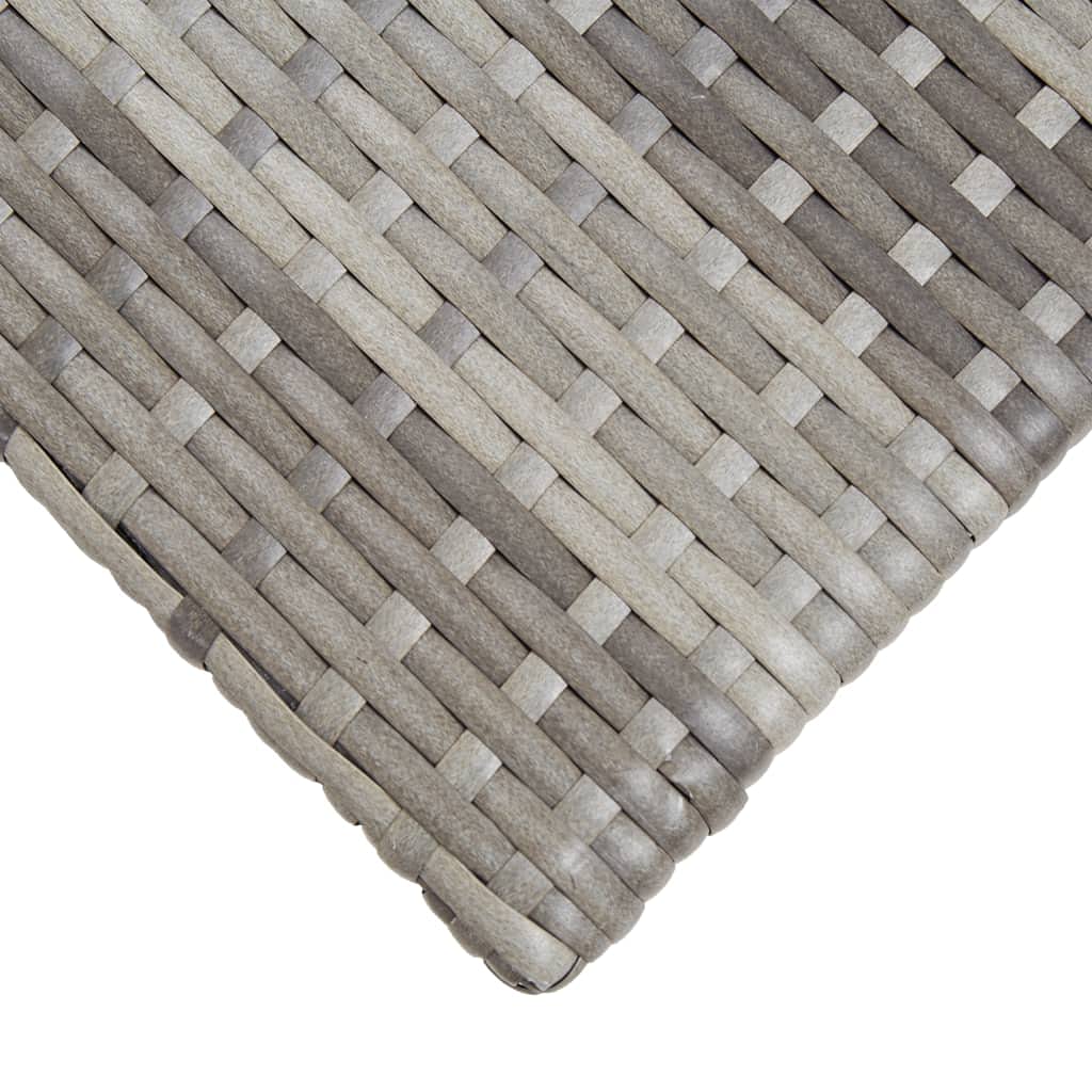 Premium Poly Rattan Outdoor Side Table - 19.7