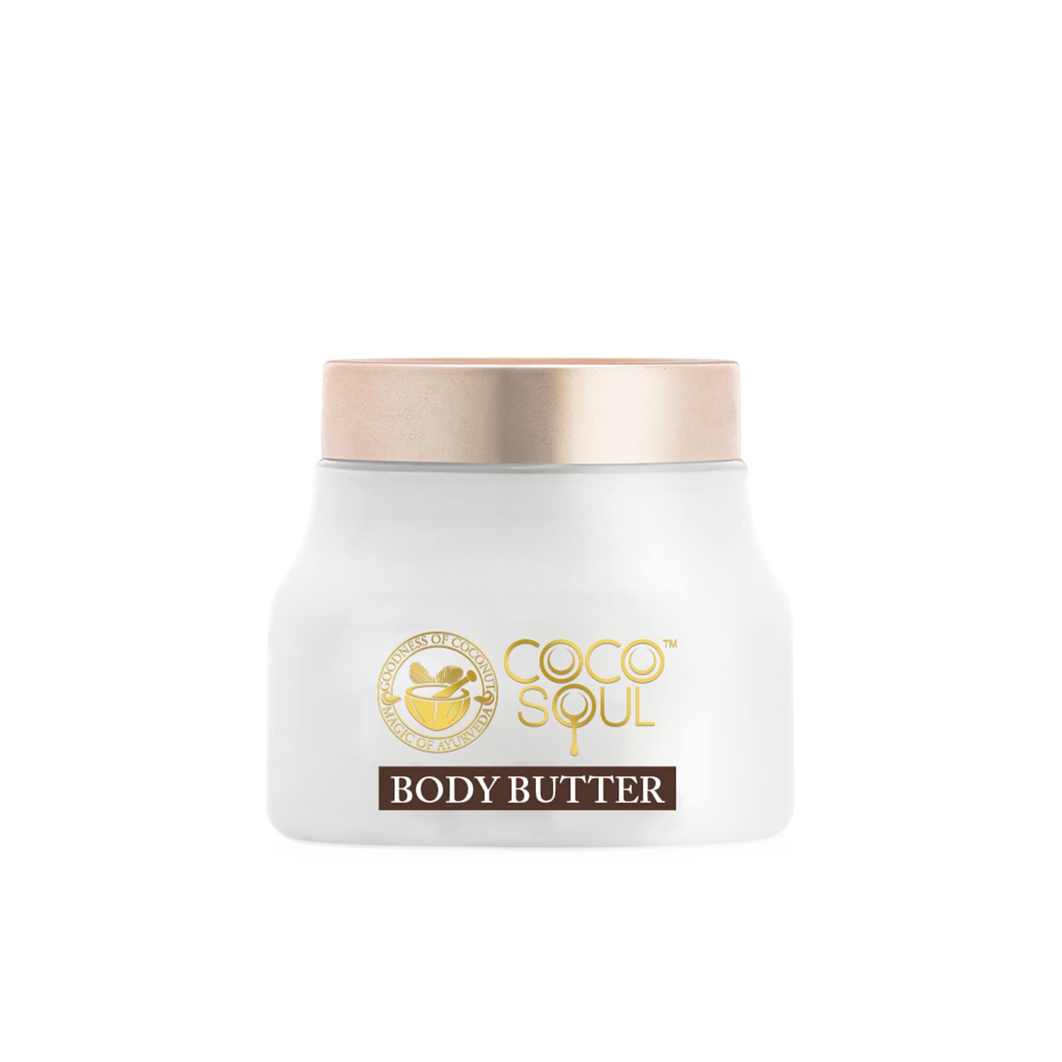 Coco Soul Coconut & Shea Butter Body Cream - 100% Vegan Ayurvedic Moisturizer for Dry Skin | Paraben, Silicone & Mineral Oil Free | Deep Hydration for Face, Hands & Body | 140g Natural Skincare Gift
