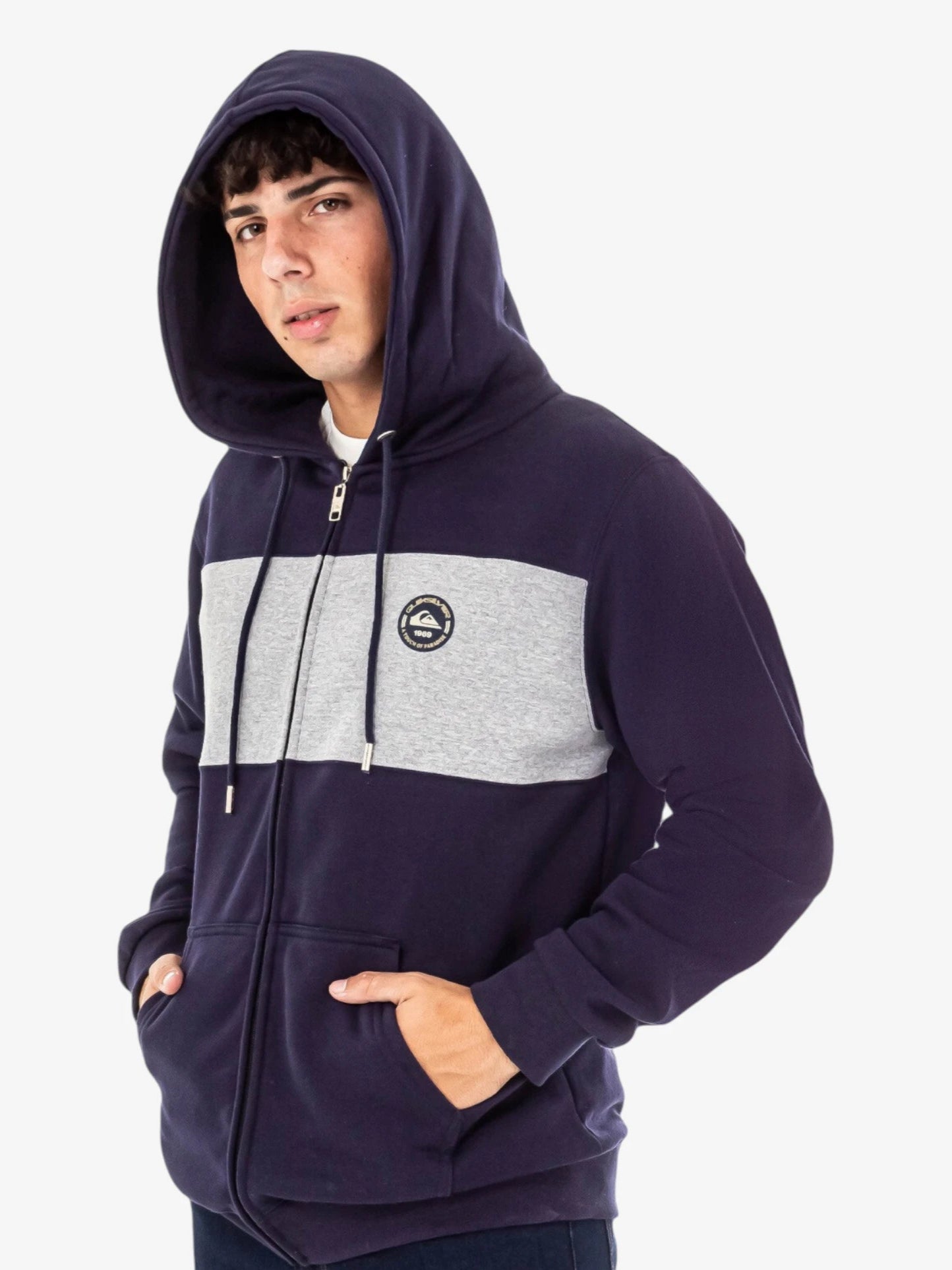 Quiksilver Shadyhills Blue Navy Waterproof Jacket - Lightweight Windbreaker for Hiking, Camping & Outdoor Adventures