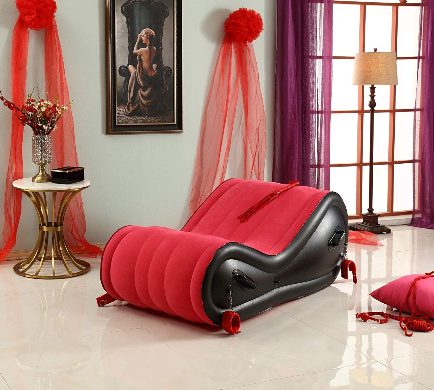 Inflatable Love Chair for Couples - Acacia Sofa Bed with Adjustable Positions, Adult Furniture for Enhanced Intimacy | Perfect for Bedroom, Spice Up Romance & Adult Playtime