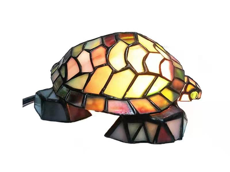 HUIMEIJU Stained Glass Turtle Night Light - Tiffany Style Animal Table Lamp for Kids Room, Nursery, or Home Decor | Perfect for Bedtime, Relaxation & Creating a Cozy Atmosphere