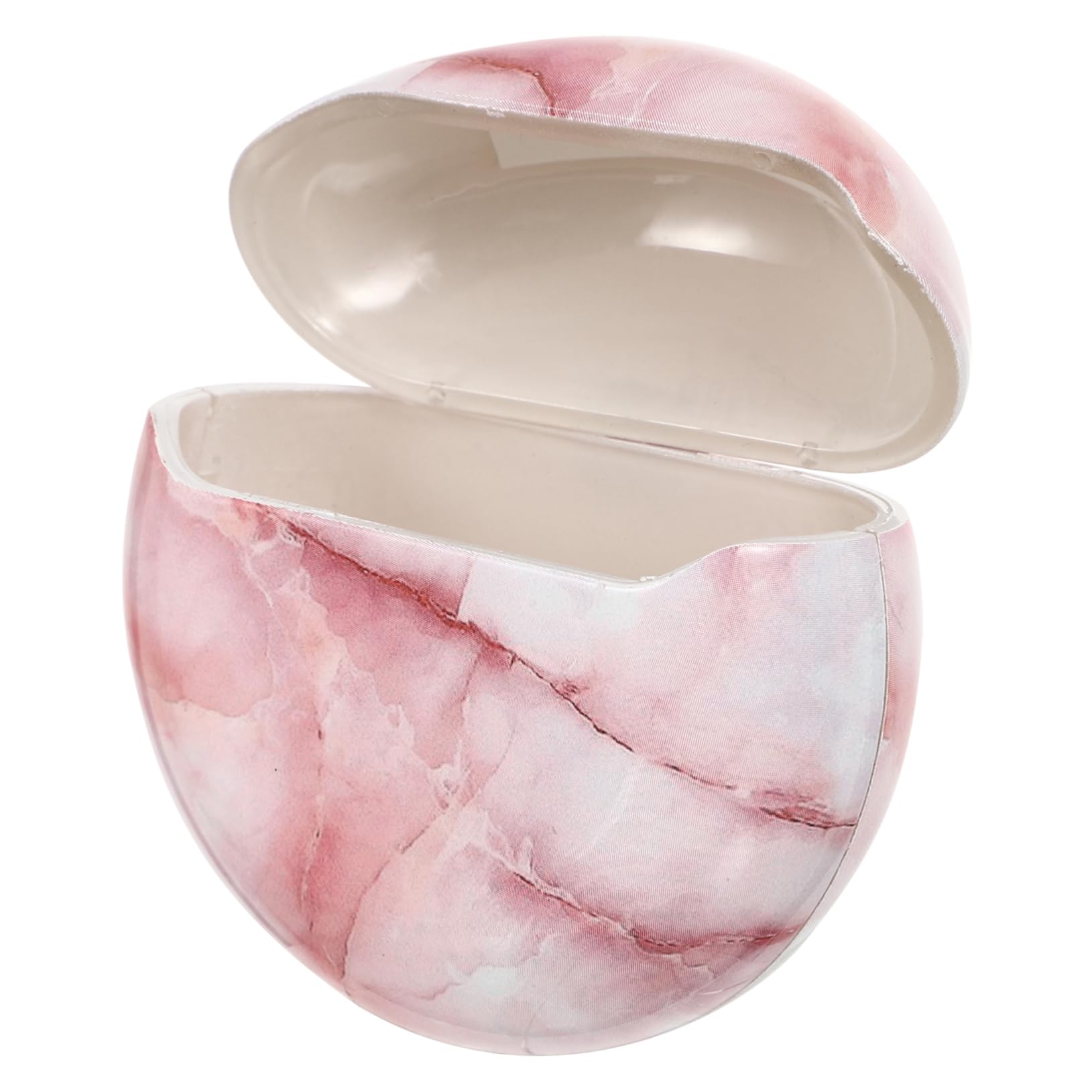 Mikikit Marble Design Earphone Protective Case - Durable Headset Cover for AirPods, Wireless Earbuds (1 Pack, Red) - Perfect for Travel, Gym & Daily Storage