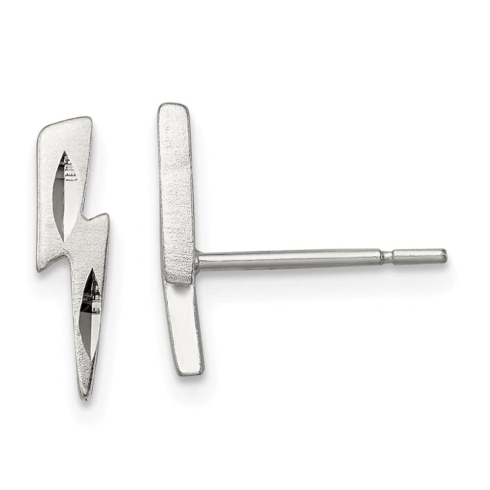 925 Sterling Silver Lightning Bolt Post Earrings for Women - Hypoallergenic Fine Jewelry - Perfect for Everyday Wear, Gifts & Special Occasions