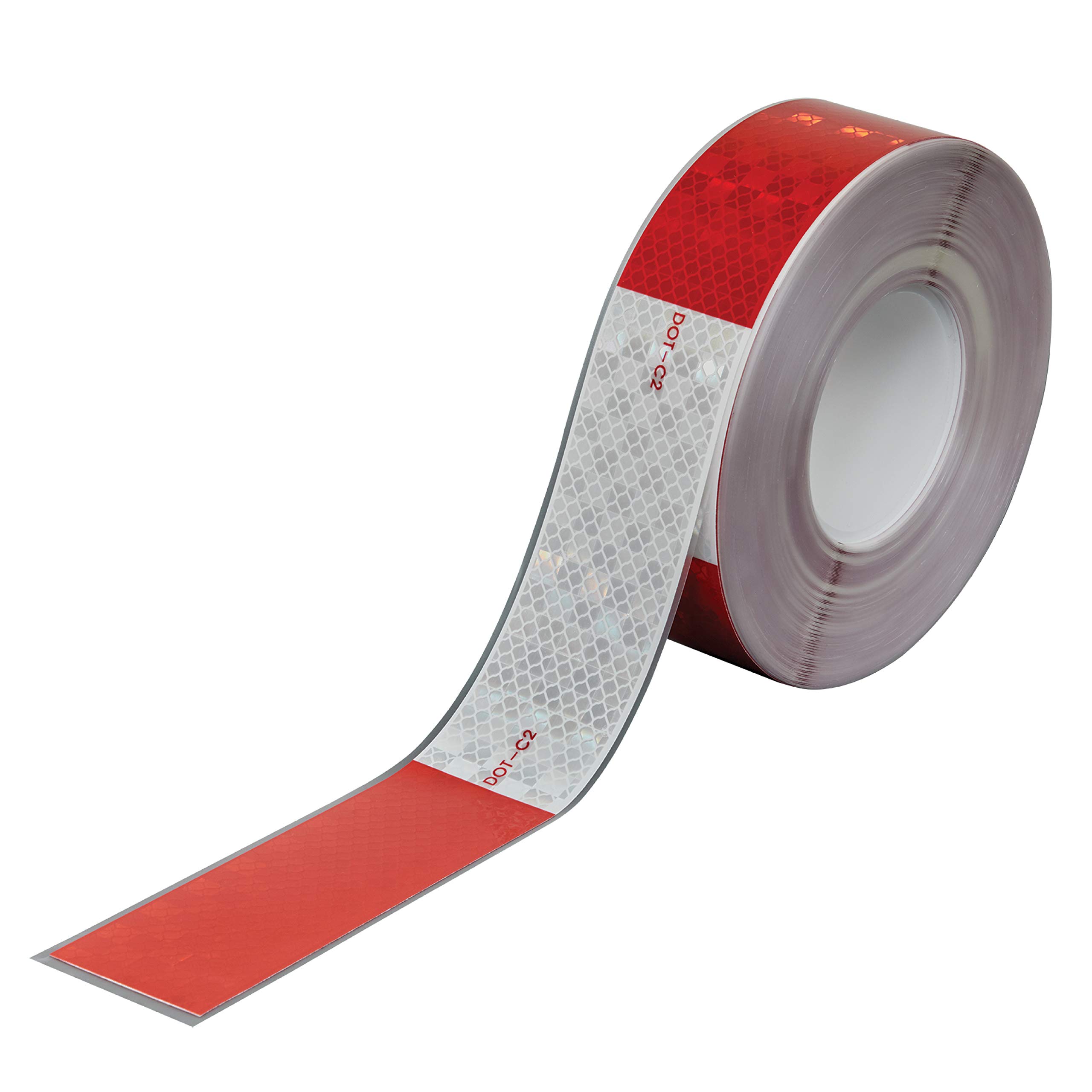Premium DOT-C2 Approved Reflective Tape - High Visibility DayBright Conspicuity Tape for Trailers, Trucks, RVs & Vehicles | Weatherproof Safety Tape for Road Marking, Emergency Vehicles & Outdoor Equipment
