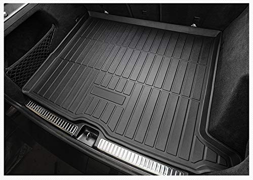 Premium Black Rubber Car Floor Mats - Heavy Duty Trunk Liner & Cargo Tray Protector for Kia Cerato Sedan 2014-2017 Models | All-Weather Protection & Easy Cleaning for Daily Commute & Road Trips