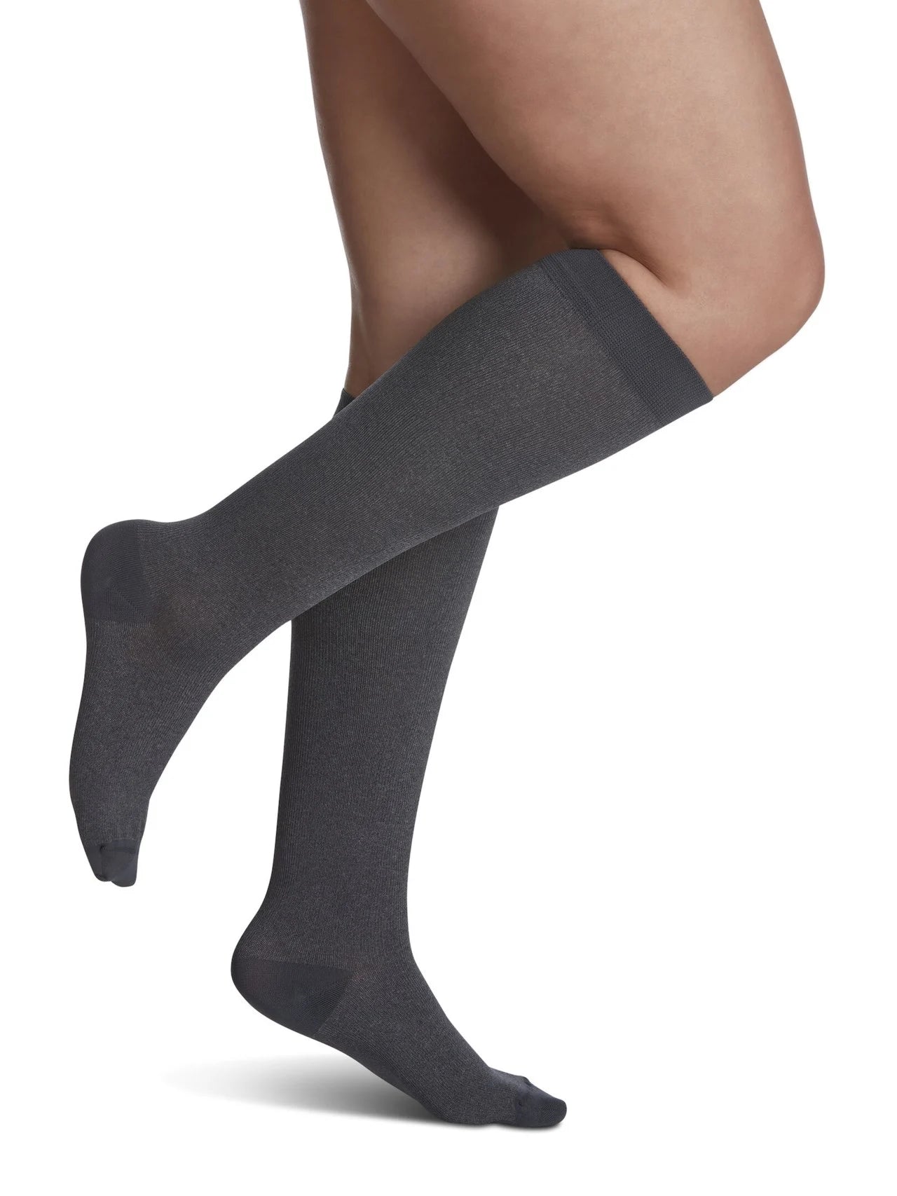 Sigvaris Microfiber Shades 15-20 mmHg Compression Socks for Women - Calf Length Support for Circulation, Travel & Work Comfort