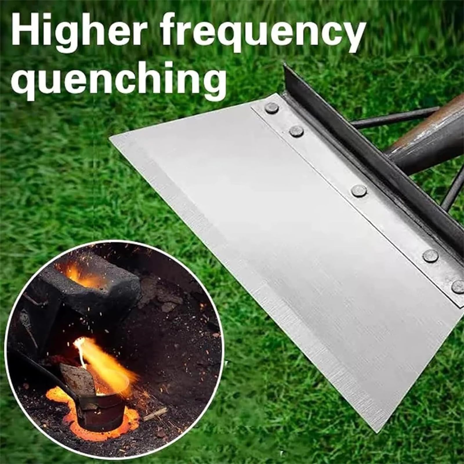 Multifunctional Garden Shovel - Weed Scraper Tool with Long Handle (9.84in) for Yard Cleaning