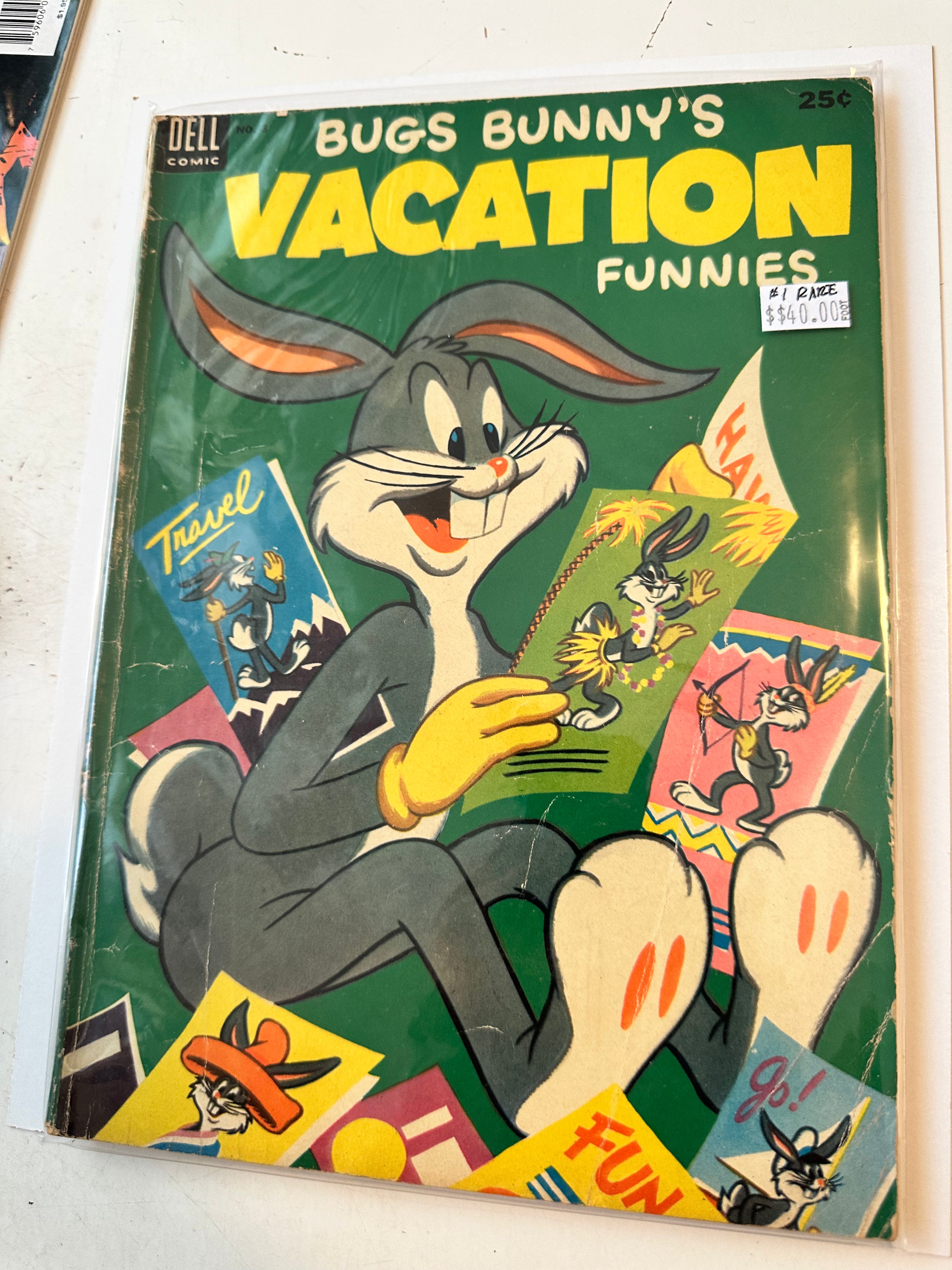 Bugs Bunny Vacation Funnies #1 Comic Book - Classic Looney Tunes Collectible for Fans & Readers | Perfect for Gift Giving, Comic Collections & Nostalgic Entertainment