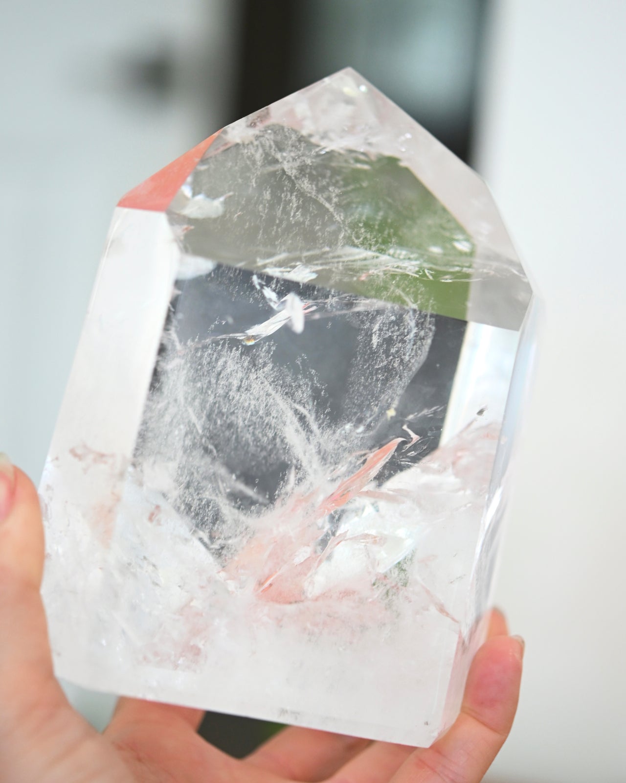 Healing Chunky Clear Quartz Crystal Tower - 4.1lbs Natural Stone for Meditation, Reiki, Home Decor & Spiritual Gifts