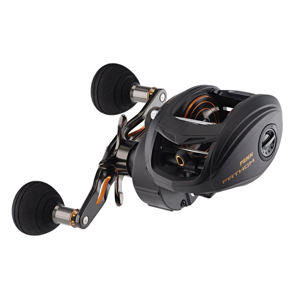 Penn Fathom Low Profile Baitcasting Reels - High Performance Saltwater Fishing Reel for Bass, Walleye & Freshwater Game Fish | Perfect for Casting, Trolling & Inshore Fishing