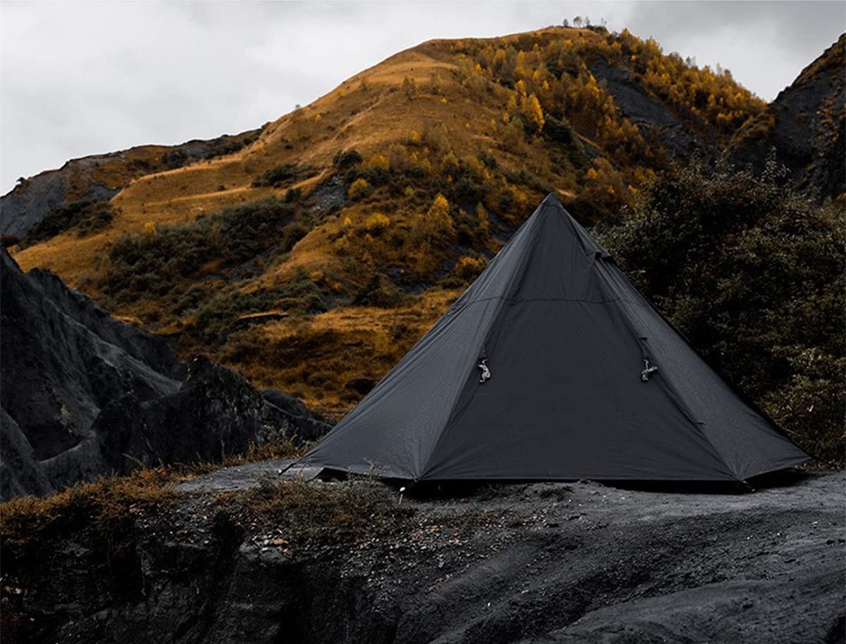 UNISTRENGH 4 Season Waterproof Camping Tent - Double Layer Sun Shelter Teepee for Outdoor Hiking, Hunting & Backpacking | Perfect for Family Camping, Beach Trips & Wilderness Adventures